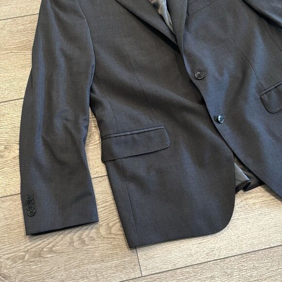 Peter Millar 100% Wool Grey 2 Button Blazer Jacket Canada Size 44R - Picture 3 of 10